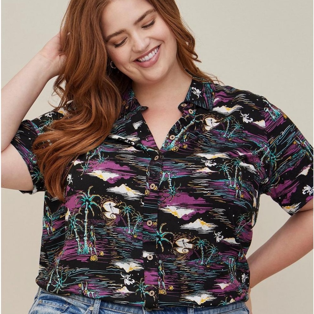 Torrid Nightmare before Christmas button up